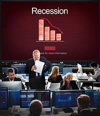 Recession Crisis Inflation Bankrupt Savings Trade Concept