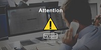Attention Alert Warning Sign Icon Concept