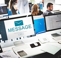 Message Contact Envelope Online Technology Concept