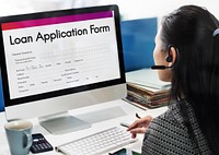 Loan Financial Application Form Concept