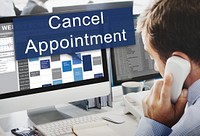 Cancel Cancellation Appiontment Postpone Concept