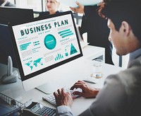 Business Managment Marketing Global Plan Concept