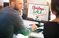 Christmas Sale Winter Promotion Offer Concept