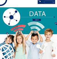 Children connected by global network communication technology