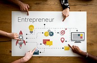Business Venture Strategy Diagram Concept