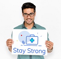 Stay Strong First Aid Box Word Graphic