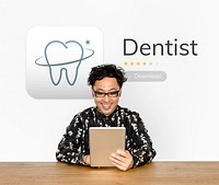 Illustration of dental care application