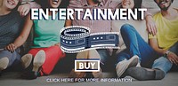 Filming Entertainment Front Row Ticket Movie Media Concept