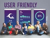 User Friendly Mobile Interface Apps Concept