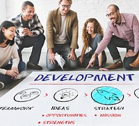Development Business Plan Growth Strategy Concept