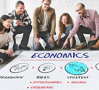 Economics Business Plan Growth Strategy Concept