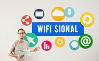 Wireless Signal Reception Mobility Graphic Concept