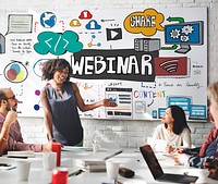 Webinar Web Seminar Technology Online Concept