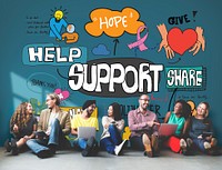 Support Help Humanitarian Advice Collaboration Concept