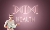 Health DNA Structure Symbol Concept