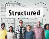 Structured Building Construction Design Plan Concept