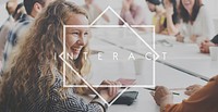 Interact Connect Socialize Mingle Concept