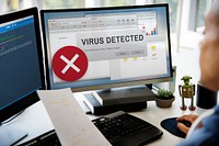 Virus Detected Spam Caution Window Pop Up