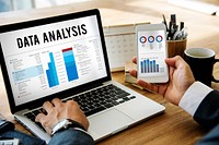 Data Management Perfomance Graph Concept