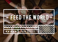 Human Hands Cupping Seed Grains Sharing Helping Feed The World Charity