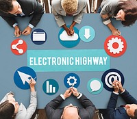 Electronic Highway Internet Information Online Concept