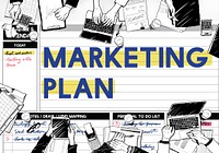 Marketing Plan Strategy Calendar Planner Concept