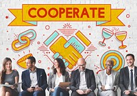 Cooperate Together Team Teamwork Partnership Concept