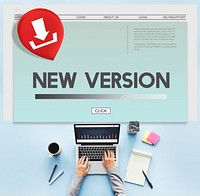 New Version Download Application Concept