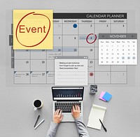 Event Celebration Occasion Happening Schedule Concept