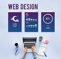 Web Design Mobile Interface Layout Concept