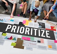 Prioritize Efficiency Expedite Importance Issues Concept