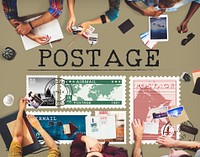 Postage Letter Parcel Stamp Mail Graphic Concept