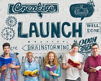 Launch Start up Creative Brainstorming Concept