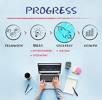 Progress Business Plan Growth Strategy Concept
