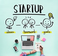 Startup Ideas People Business Planning Graphic Concept
