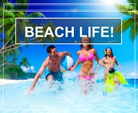 Summer Beach Life Friendship Holiday Vacation Concept