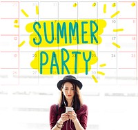 Suumer Party Celebration Summertime Beach Concept