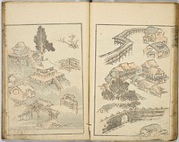 Random sketches by Hokusai volumes 1 to 11. Original public domain image from the MET museum.