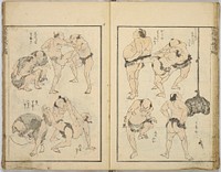 Random sketches by Hokusai volumes 1 to 11. Original public domain image from the MET museum.