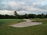                        A portion of Crandon Golf at Key Biscayne, a championship golf course in Key Biscayne, a wealthy barrier-island village below Miami, Florida                        