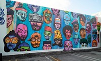                         Colorful mural in the Wynwood neighborhood of Miami, Florida, which Wikipedia calls "one of the city's most happening districts"                        