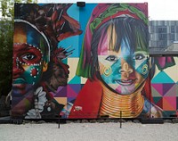                        Just about every flat vertical surface appears to be covered with imaginative art in what's called the Wynwood Walls portion of the Wynwood neighborhood of Miami, Florida, which Wikipedia calls "one of the city's most happening districts"                        