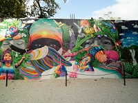                         Just about every flat vertical surface appears to be covered with imaginative art in what's called the Wynwood Walls portion of the Wynwood neighborhood of Miami, Florida, which Wikipedia calls "one of the city's most happening districts"                        