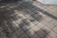                         Writing on the sidewalk on Pennsylvania Avenue at the 2020 Juneteenth Celebration, a few days after the Black Lives Matter Protest in Washington, D.C.                        