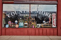                         Thrift shop display window in DeKalb, Illinois                        
