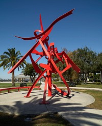                         David Black's 2012 "Fire Dance Sculpture" at Centennial Park in Fort Myers, a small city on Florida's southwest coast                        