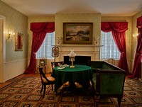                         One of three first-floor parlors at the teen-years home of Mary Todd Lincoln, once an elegant inn, in Lexington, Kentucky                        