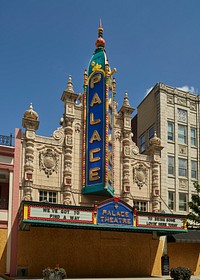                         The legendary, Spanish-motif Palace Theatre music venue in Louisville, Kentucky's largest city, took a double hit in 2020, when this image was produced                        