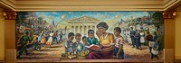                         Kansas City artist Michael Young created the Brown v. Board of Education mural inside the Kansas Capitol in Topeka in 2018 to depict the legacy of the 1954 landmark U.S. Supreme Court desegregation case that had its roots in Topeka                        