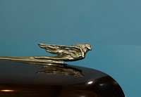                         Cadillac automobile hood ornament at the National Museum of Transportation Museum in Kirkwood, a southwestern suburb of St. Louis, Missouri                        